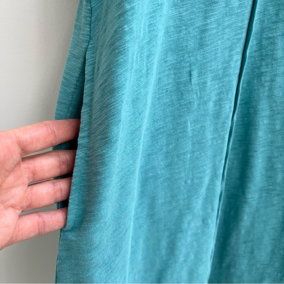 Soft Surroundings Gladstone Dress in Porcelain Blue Embroidered Pockets Medium - Picture 7 of 11